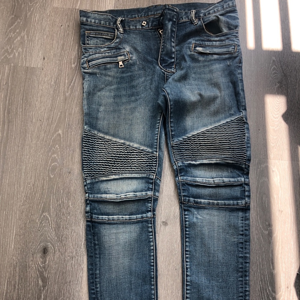 Men’s Balmain biker jeans
